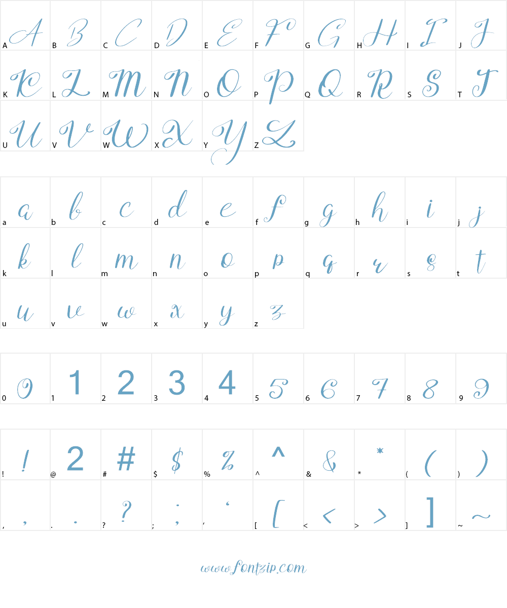 Yumina Font Character